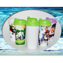 plastic travel mug,sublimation sport bottle, plastic water bottle